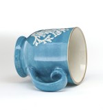Chinese style custom silk print ceramic tea coffee mug