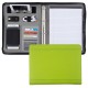 A4 Custom Canvas Olive Green Zip Document Folder Padfolio Portfolio For Promotion