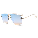61616 Rimless Sunglasses Fashion Men Women brand designer Sun glasses Brown Gradient Shades
