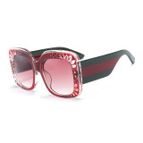 62516 Women Brand Designer Sun glasses Vintage Square Oversized Gradient Shades Fashion Luxury Sunglasses