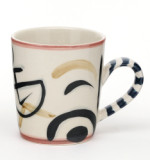 New design ceramic hand painting coffee mug customized