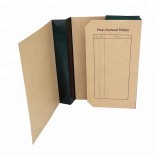 Custom offset printing expandable manila cardboard document file folder with green tape