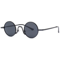 63316 Superhot Eyewear 2018 Small Black Round Metal Sun glasses Unisex Men Women Retro Vintage Sunglasses