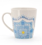 Blue pattern Custom Coffee Mug Custom Logo Mug Ceramic Coffee Mugs With Handle