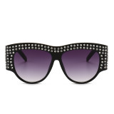 20047 Superhot Eyewear Luxury Women Brand Designer Sun glasses Shades Oversized Crystal Rhinestone Sunglasses