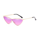 JR66293 Superhot Eyewear Women Metal Frame one-piece lens Cateye Sun glasses Sexy Ladies gradient Shades Cat Eye Sunglasses