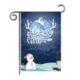 2 pcs order fast delivery 2020 tricot fabric Christmas garden decoration flag banner wholesale