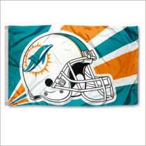 NFL Custom 90*150cm Miami Dolphins flag sample fast delivery
