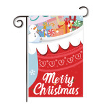 2 pcs order fast delivery 2020 tricot fabric Christmas garden decoration flag banner wholesale