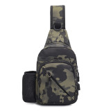 Wholesale Fashion Hiking Travel Army Military Camouflage Tactical Chest Bag Cross Body Single Shoulder Bag With Bottle Pocket