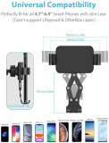 Universal Gravity Phone Holder for Car Automatic Clamp Mobile Phone Holders  Auto Lock and Auto Release lazy phone holder