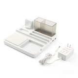qi wireless charger Multi-function Desktop Organizer Charging with type c usb charger