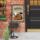 Support custom stitched flags holiday Halloween pumpkin garden flag banner