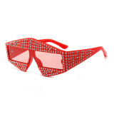 13532 Superhot Eyewear 2018 Fashion Oversized Brand Designer Sun glasses Shades Rhinestone Sunglasses