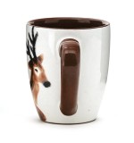 High quality animal printing ceramic customized deer mug