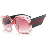 62516 Women Brand Designer Sun glasses Vintage Square Oversized Gradient Shades Fashion Luxury Sunglasses