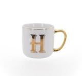 New 380ml sublimation black golden gilt golden edge mug with golden handle