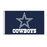 Custom cheap polyester 1 piece moq 3*5ft dallas cowboys flag wholesale