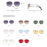 61516 Men Women Brand Designer Onesie Lens Sun glasses retro future Gradient Shades Hexagonal Sunglasses