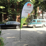 Promotional usage Advertising outdoor Feather Flag Flying Beach Flag banner stand Teardrop Flag set