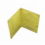 Custom envelope pocket cheap business card holder hotel key card holder printing