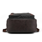 2021 Hot Selling Waterproof New PU Leather Backpack for Men Leisure Travel Business Backpack