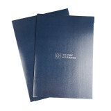 Office Suppliers Personalized Logo Files Holder A4 Size Customised Folder with Two Pockets