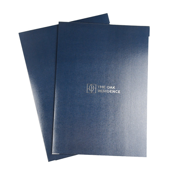 Office Suppliers Personalized Logo Files Holder A4 Size Customised Folder with Two Pockets