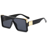 Superhot Eyewear 20268 Multi Colors Luxury Flat Top Rectangle One piece Lens Sun glasses Men Women Oversize Shades Sunglasses