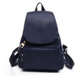 New nylon waterproof shoulder bag Korean version of the simple college wind leisure nylon travel backpack for women