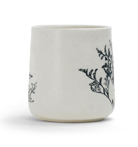 2020 Handmade Coffee Mug with 3D matte clear glaze Ceramic Stoneware Mugs for Gift