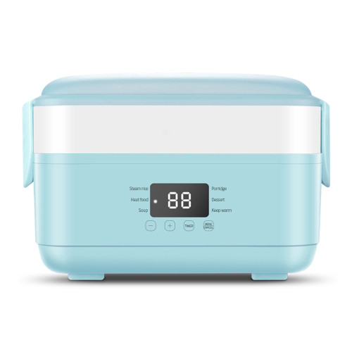 Breakfast warmer heated food container Microcomputer touch control LCD screen display Electrical Lunch Box
