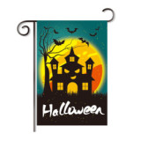 Supply Halloween double side print holiday flag custom party decoration blank yard garden flag