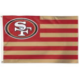 100% polyester custom 3x5ft 49ers flags san francisco flag wholesale