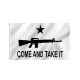 Low MOQ high quality 3*5ft polyester carbene flag custom Come and Take It flag