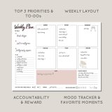 Weekly Planner Pad to-Do List Notepad Custom Logo Printed Daily Planner Tear Off Logo Notepad