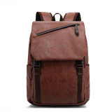 2021 Hot Selling Waterproof New PU Leather Backpack for Men Leisure Travel Business Backpack
