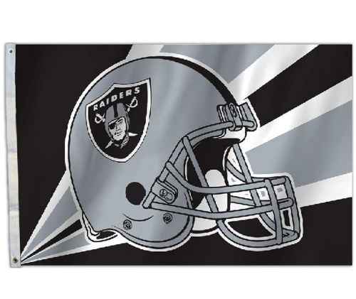 Top professional custom flag manufacturer 90*150cm Oakland las vegas Raiders flag 3*5 ft wholesale