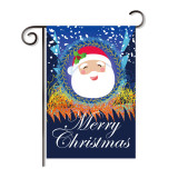 2 pcs order fast delivery 2020 tricot fabric Christmas garden decoration flag banner wholesale
