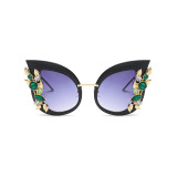 61319 Superhot Eyewear Fashion Women Sun glasses Gem Cat Eye Sunglasses