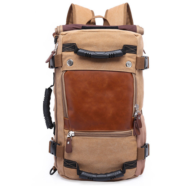 Hot style Rucksack Retro Casual Large Capacity Men's Backpack Waterproof Travel Mountain Hiking Backpack