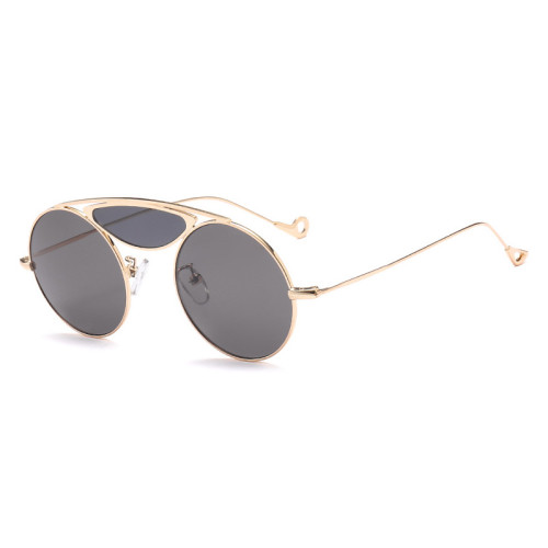 60716 Retro Vintage Metal Round Sunglasses Men Women Brand Designer Sun glasses Tinted Lens Shades