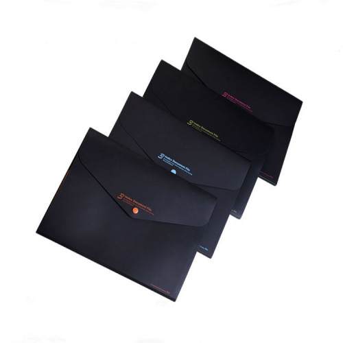 New custom a3 a4 a5 size plastic landscape file envelope folder