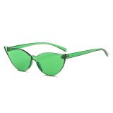 10052 Superthot Eyewear 2018 Fashion Transparent Cat Eye Sunglasses One piece Lens Cateye Candy Sun glasses