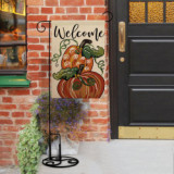 Support custom stitched flags holiday Halloween pumpkin garden flag banner