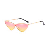 JR66293 Superhot Eyewear Women Metal Frame one-piece lens Cateye Sun glasses Sexy Ladies gradient Shades Cat Eye Sunglasses