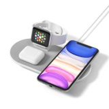Qi Wireless Charger, 3 in 1 Wireless Phone Charger 15W for iPhone XR/11