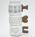 Guangdong factory 7OZ Customized Mugs Ceramic Mug Best Gift For Valentine Lover