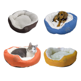 Pet Paw Print Soft Short Plush Pet Bed Cheap Comfortable Dog Bed