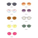 25533 Superhot Eyewear 2019 Vintage Men Women Sun glasses Retro Oval Metal Sunglasses